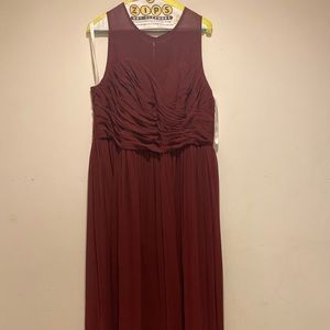 Azazie Nina Bridesmaid Dress in Cabernet